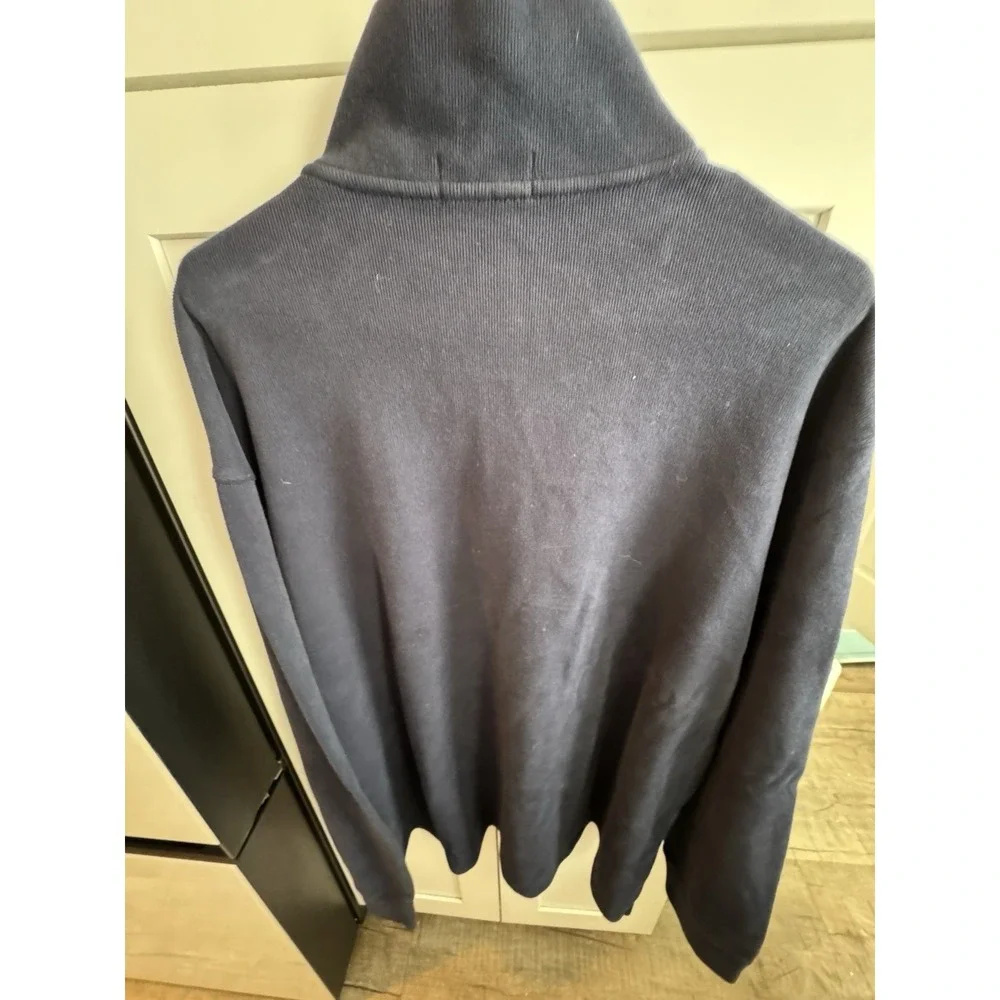 Ralph Lauren Polo‎ Estate-Rib 1/4 Zip Pullover Shirt Navy | Men's Sz XL